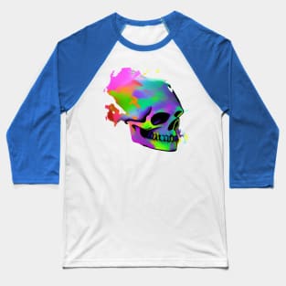 Neon Skull Baseball T-Shirt